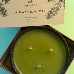Thymes Frasier Fir Green Aromatic Candle